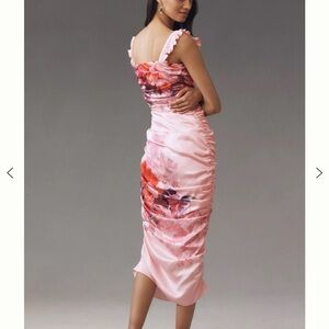 BHLDN ruched floral dress